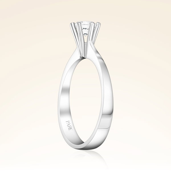 D Renk 0,40 Karat HRD Sertifikalı Tektaş Pırlanta Yüzük - Pare Pırlanta