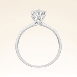 D Renk 0,50 Karat HRD Sertifikalı Tektaş Pırlanta Yüzük - 3