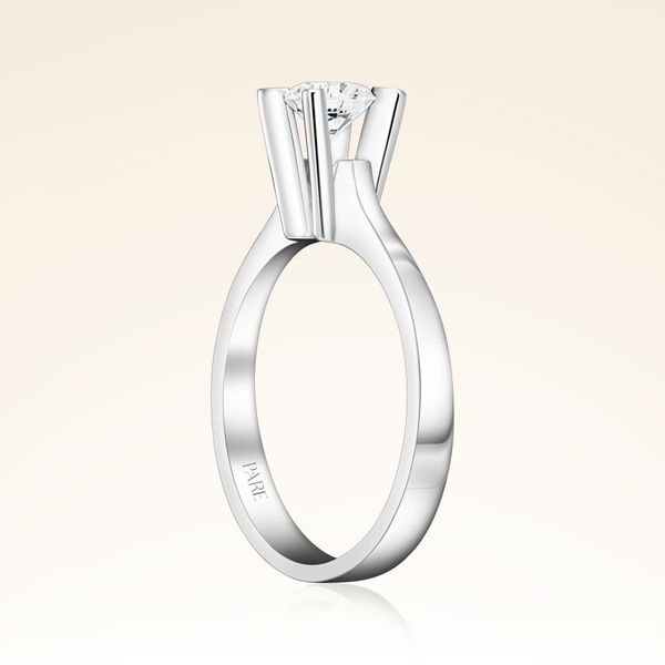 D Renk 0,50 Karat HRD Sertifikalı Tektaş Pırlanta Yüzük - Pare Pırlanta