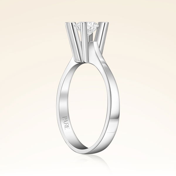 D Renk 0,50 Karat HRD Sertifikalı Tektaş Pırlanta Yüzük - Pare Pırlanta