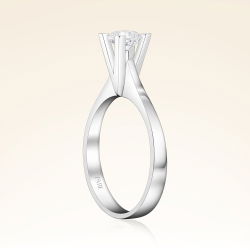 D Renk 0,50 Karat HRD Sertifikalı Tektaş Pırlanta Yüzük - 2