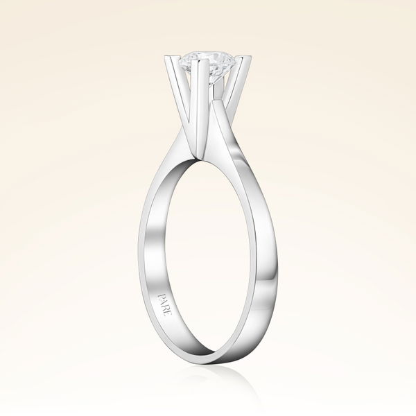 D Renk 0,50 Karat HRD Sertifikalı Tektaş Pırlanta Yüzük - Pare Pırlanta