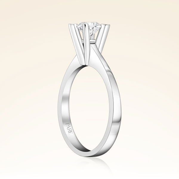 D Renk 0,50 Karat HRD Sertifikalı Tektaş Pırlanta Yüzük - Pare Pırlanta