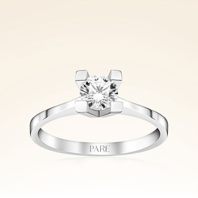 D Renk 0,60 Karat HRD Sertifikalı Tektaş Pırlanta Yüzük - Pare Pırlanta