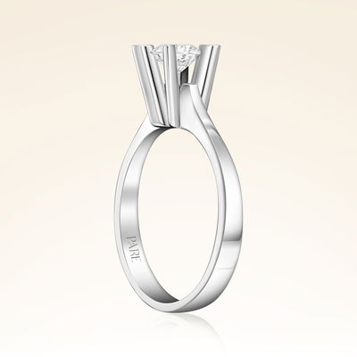 D Renk 0,60 Karat HRD Sertifikalı Tektaş Pırlanta Yüzük - Pare Pırlanta