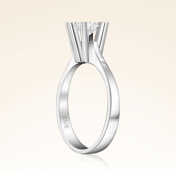 D Renk 0,60 Karat HRD Sertifikalı Tektaş Pırlanta Yüzük - Pare Pırlanta