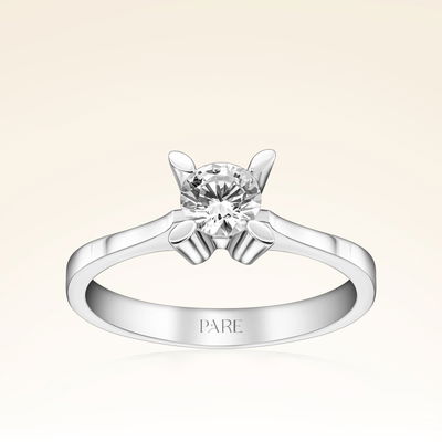 D Renk 0,60 Karat HRD Sertifikalı Tektaş Pırlanta Yüzük - Pare Pırlanta