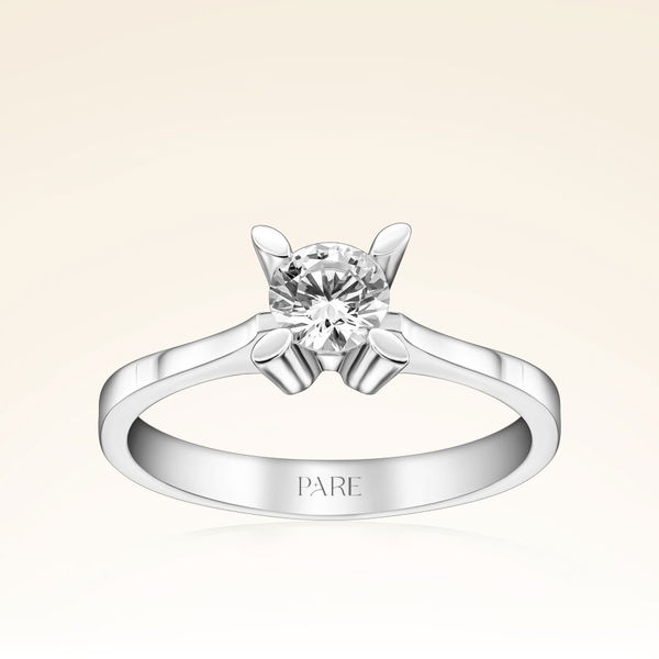 D Renk 0,60 Karat HRD Sertifikalı Tektaş Pırlanta Yüzük - Pare Pırlanta