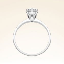 D Renk 0,60 Karat HRD Sertifikalı Tektaş Pırlanta Yüzük - 3