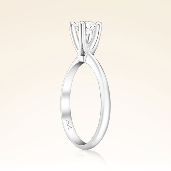 D Renk 0,60 Karat HRD Sertifikalı Tektaş Pırlanta Yüzük - Pare Pırlanta