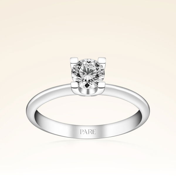 D Renk 0,60 Karat HRD Sertifikalı Tektaş Pırlanta Yüzük - Pare Pırlanta