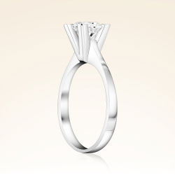 D Renk 0,90 Karat HRD Sertifikalı Tektaş Pırlanta Yüzük - 2