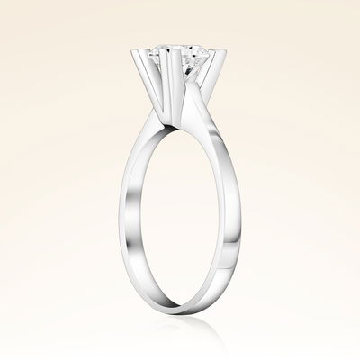 E Renk 0,90 Karat HRD Sertifikalı Tektaş Pırlanta Yüzük - Pare Pırlanta