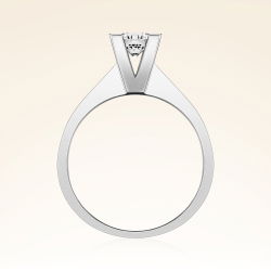 E Renk 0,60 Karat HRD Sertifikalı Tektaş Pırlanta Yüzük - 3