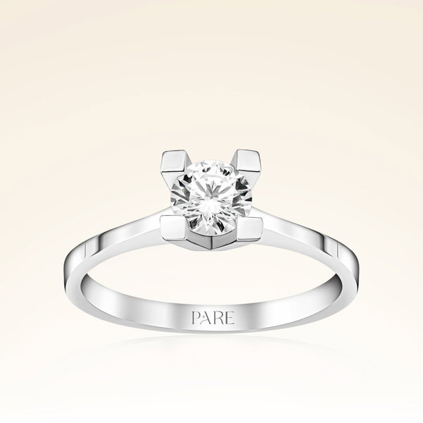 E Renk 0,60 Karat HRD Sertifikalı Tektaş Pırlanta Yüzük - Pare Pırlanta