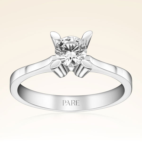 E Renk 0,60 Karat HRD Sertifikalı Tektaş Pırlanta Yüzük - Pare Pırlanta