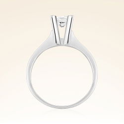 E Renk 0,60 Karat HRD Sertifikalı Tektaş Pırlanta Yüzük - 3