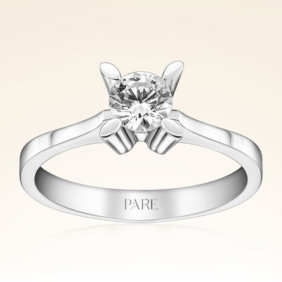 E Renk 0,60 Karat HRD Sertifikalı Tektaş Pırlanta Yüzük - Pare Pırlanta