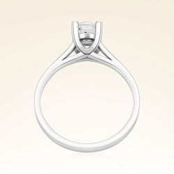 E Renk 0,60 Karat HRD Sertifikalı Tektaş Pırlanta Yüzük - 3