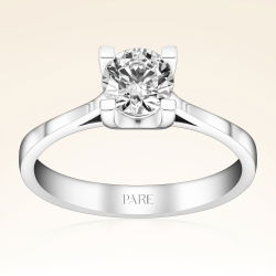 E Renk 0,60 Karat HRD Sertifikalı Tektaş Pırlanta Yüzük - 1