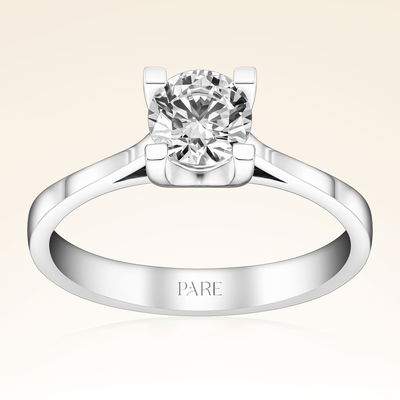 E Renk 0,60 Karat HRD Sertifikalı Tektaş Pırlanta Yüzük - Pare Pırlanta