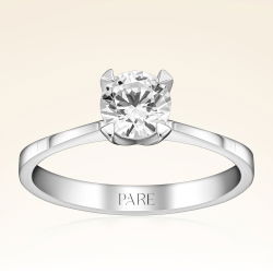 E Renk 0,60 Karat HRD Sertifikalı Tektaş Pırlanta Yüzük - 1