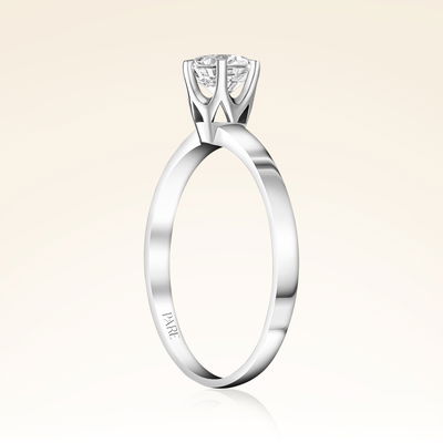 E Renk 0,60 Karat HRD Sertifikalı Tektaş Pırlanta Yüzük - Pare Pırlanta