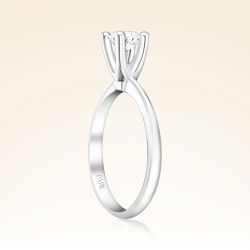 E Renk 0,60 Karat HRD Sertifikalı Tektaş Pırlanta Yüzük - 2