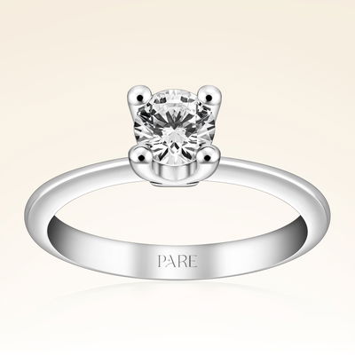 E Renk 0,60 Karat HRD Sertifikalı Tektaş Pırlanta Yüzük - Pare Pırlanta