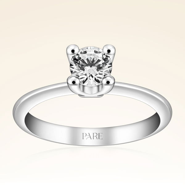 E Renk 0,60 Karat HRD Sertifikalı Tektaş Pırlanta Yüzük - Pare Pırlanta