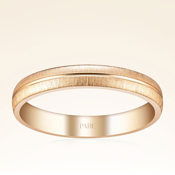 3,50mm Dokulu Erkek Alyans - Pare Pırlanta