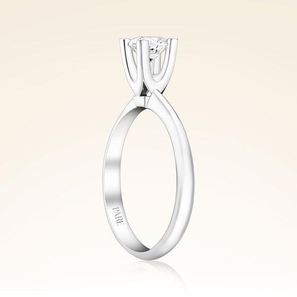 F Renk 0,60 Karat HRD Sertifikalı Tektaş Pırlanta Yüzük - Pare Pırlanta