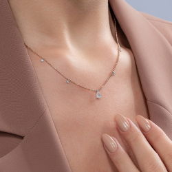 0,45 Karat Fantezi Pırlanta Kolye - PR00870 - 2