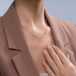 0,45 Karat Fantezi Pırlanta Kolye - PR00870 - 3
