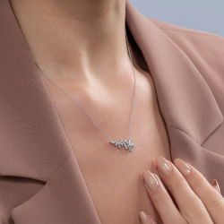 0,85 Karat Fantezi Pırlanta Kolye - 3