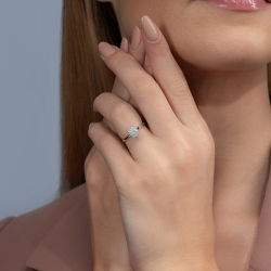 0,19 Karat Fantezi Pırlanta Yüzük - PR00661 - 4