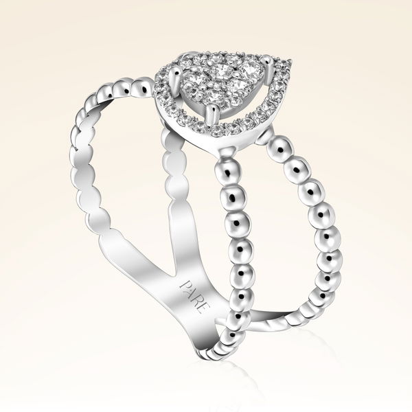 0,25 Karat Fantezi Pırlanta Yüzük - Pare Pırlanta