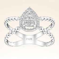 0,25 Karat Fantezi Pırlanta Yüzük - PR00674 - 1