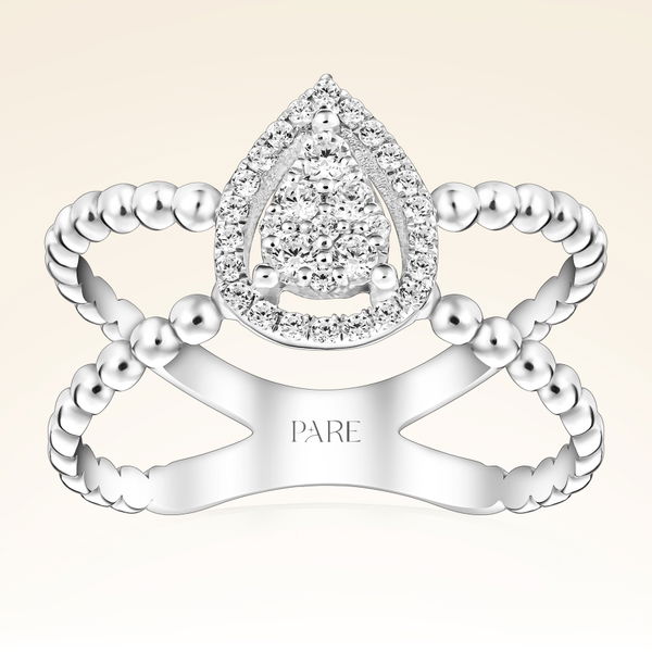 0,25 Karat Fantezi Pırlanta Yüzük - Pare Pırlanta