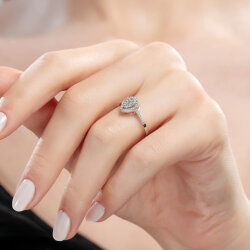 0,26 Karat Fantezi Pırlanta Yüzük - 4