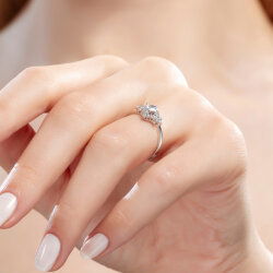 0,60 Karat Fantezi Pırlanta Yüzük - 4