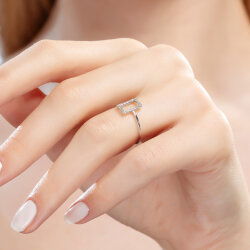 0,13 Karat Pırlanta Trend Yüzük - 4