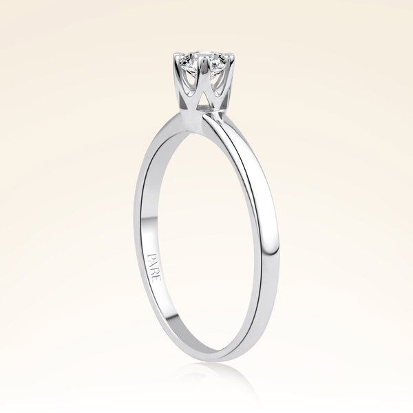 G Renk 0,30 Karat HRD Sertifikalı Tektaş Pırlanta Yüzük - Pare Pırlanta