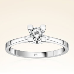 G Renk 0,30 Karat HRD Sertifikalı Tektaş Pırlanta Yüzük - 1