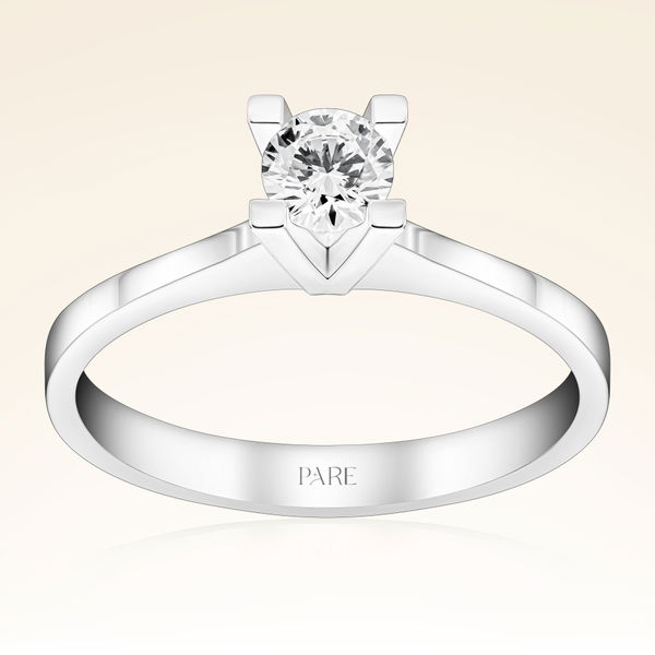 G Renk 0,30 Karat HRD Sertifikalı Tektaş Pırlanta Yüzük - Pare Pırlanta