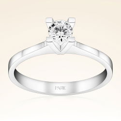 G Renk 0,30 Karat HRD Sertifikalı Tektaş Pırlanta Yüzük - 1