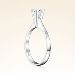 G Renk 0,30 Karat HRD Sertifikalı Tektaş Pırlanta Yüzük - 2