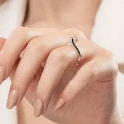 G Renk 0,30 Karat HRD Sertifikalı Tektaş Pırlanta Yüzük - 6