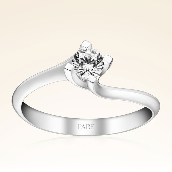 G Renk 0,30 Karat HRD Sertifikalı Tektaş Pırlanta Yüzük - Pare Pırlanta