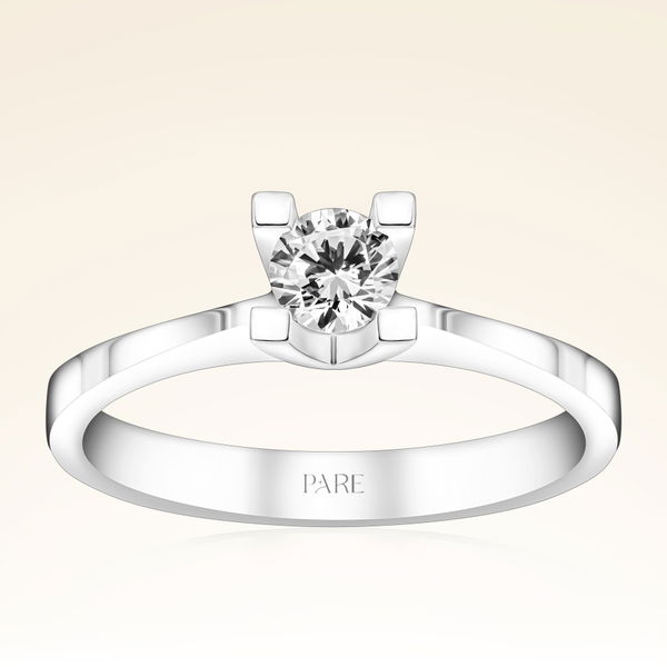 G Renk 0,30 Karat HRD Sertifikalı Tektaş Pırlanta Yüzük - Pare Pırlanta